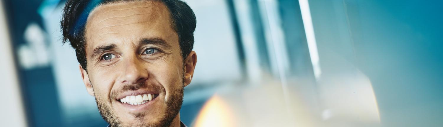 business man smiling 